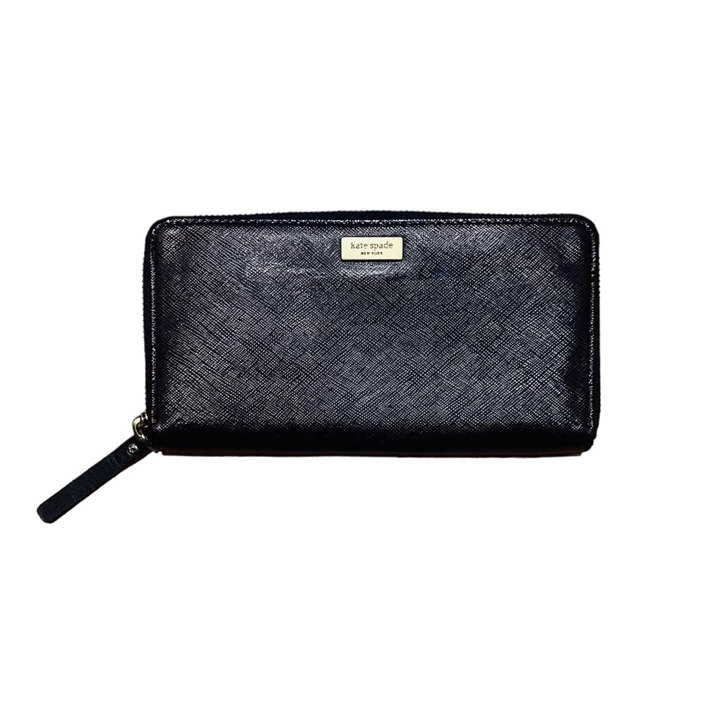 kate spade Saffiano Leather Wallet & Phone Case in Black. Excellent Condition.